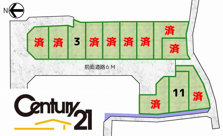 GreenAlley久世大薮現地区画図