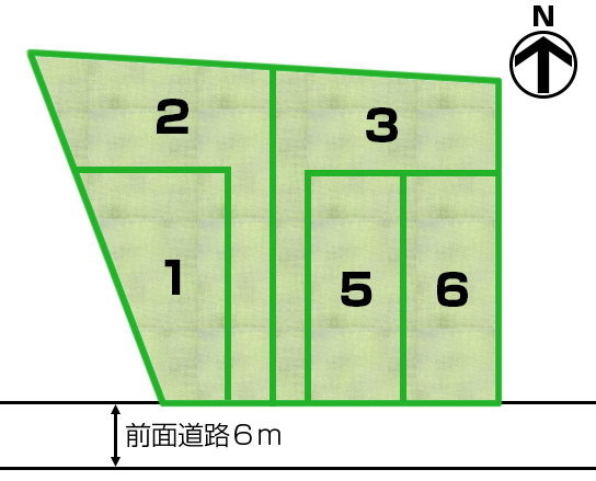 向日市寺戸町西野現地区画図