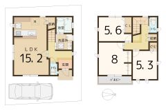プランＡ 建坪25.47坪　19,650,000円
