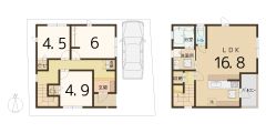 プランＤ 建坪24.57坪　18,870,000円